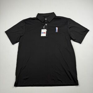 USAG U Suck At Golf Shirt Mens Medium Golf Polo Performance Moisture Wicking